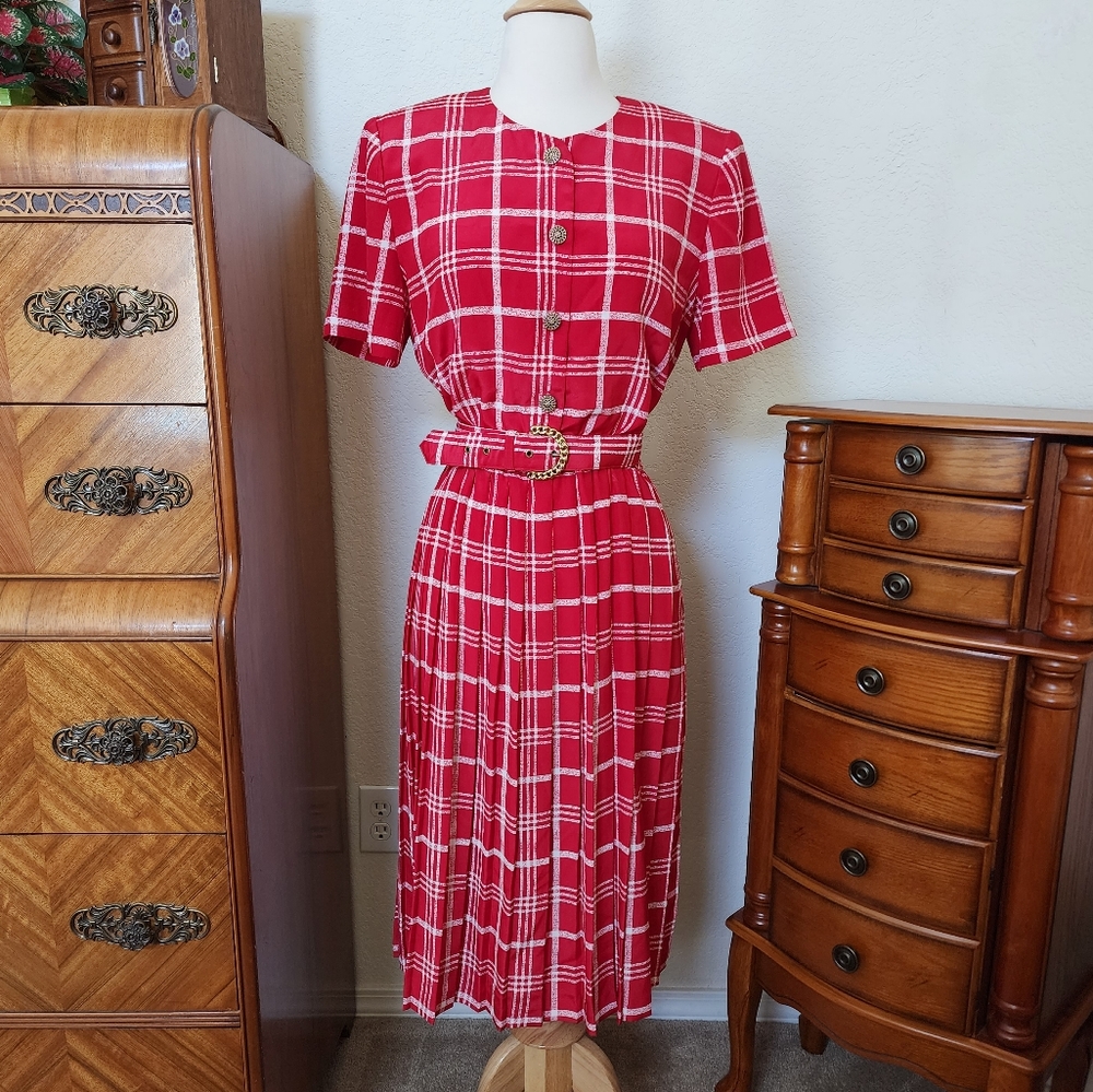 Vintage 80's Leslie Fay Dress